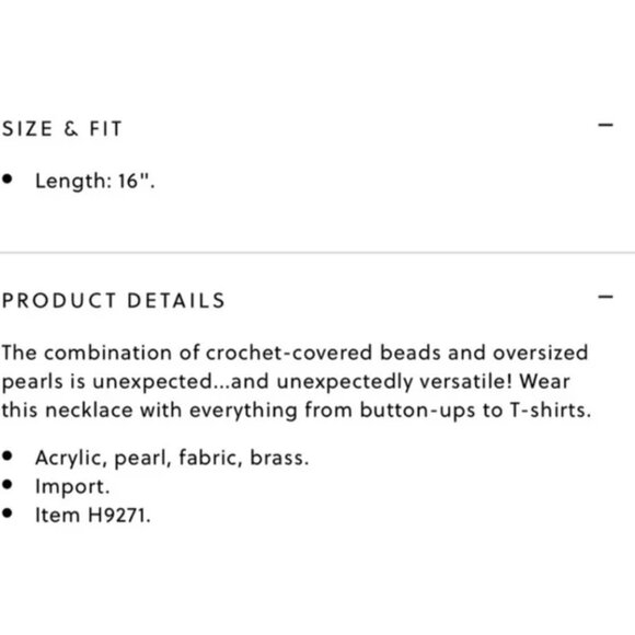 J.Crew Crochet bead necklace - Picture 3 of 3